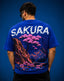 "Sakura" Royal Blue oversized-Tshirt
