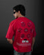 "7 Deadly Sins" Red Oversized T-Shirt