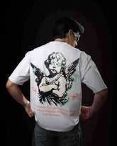 'Psycoactive' White Oversized T-Shirt