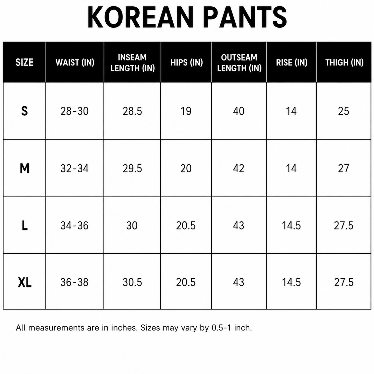 SIZE GUIDE
