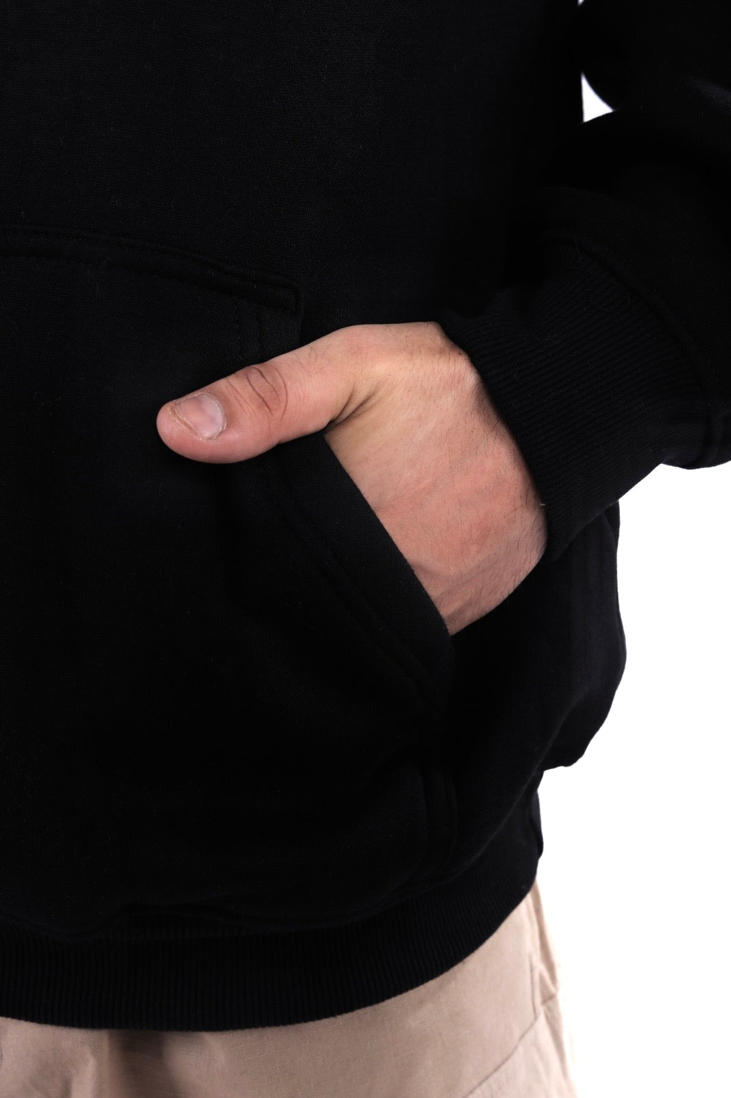 Black Solid Sinskari Crew Hoodie