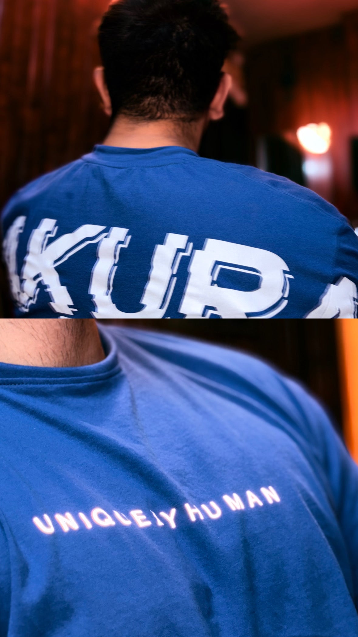 "Sakura" Royal Blue oversized-Tshirt