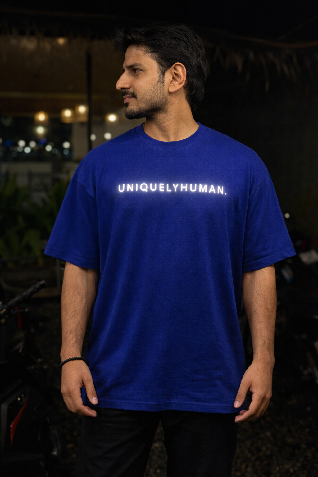 "Sakura" Royal Blue oversized-Tshirt