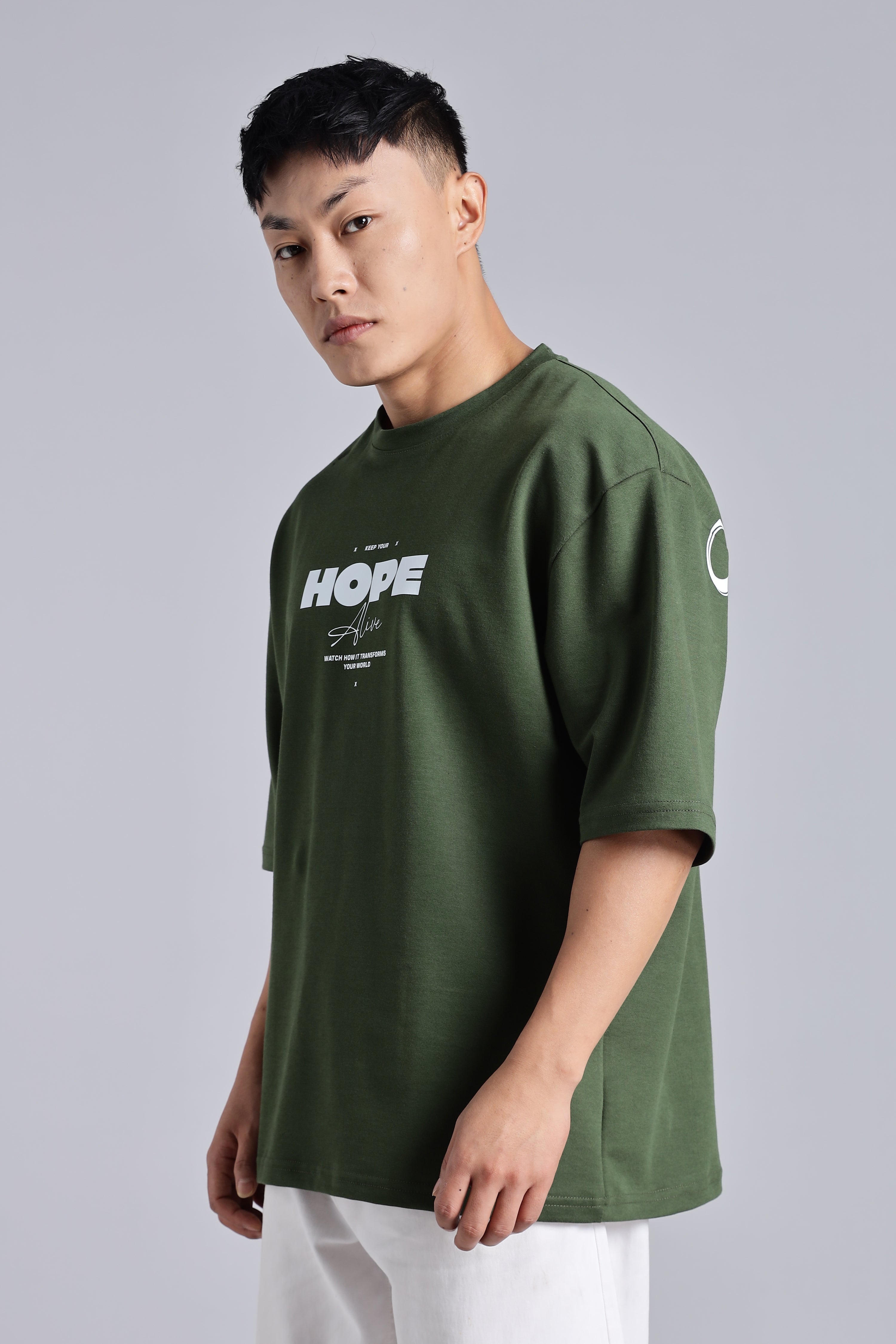 Sinners choice Olive oversized t-shirt