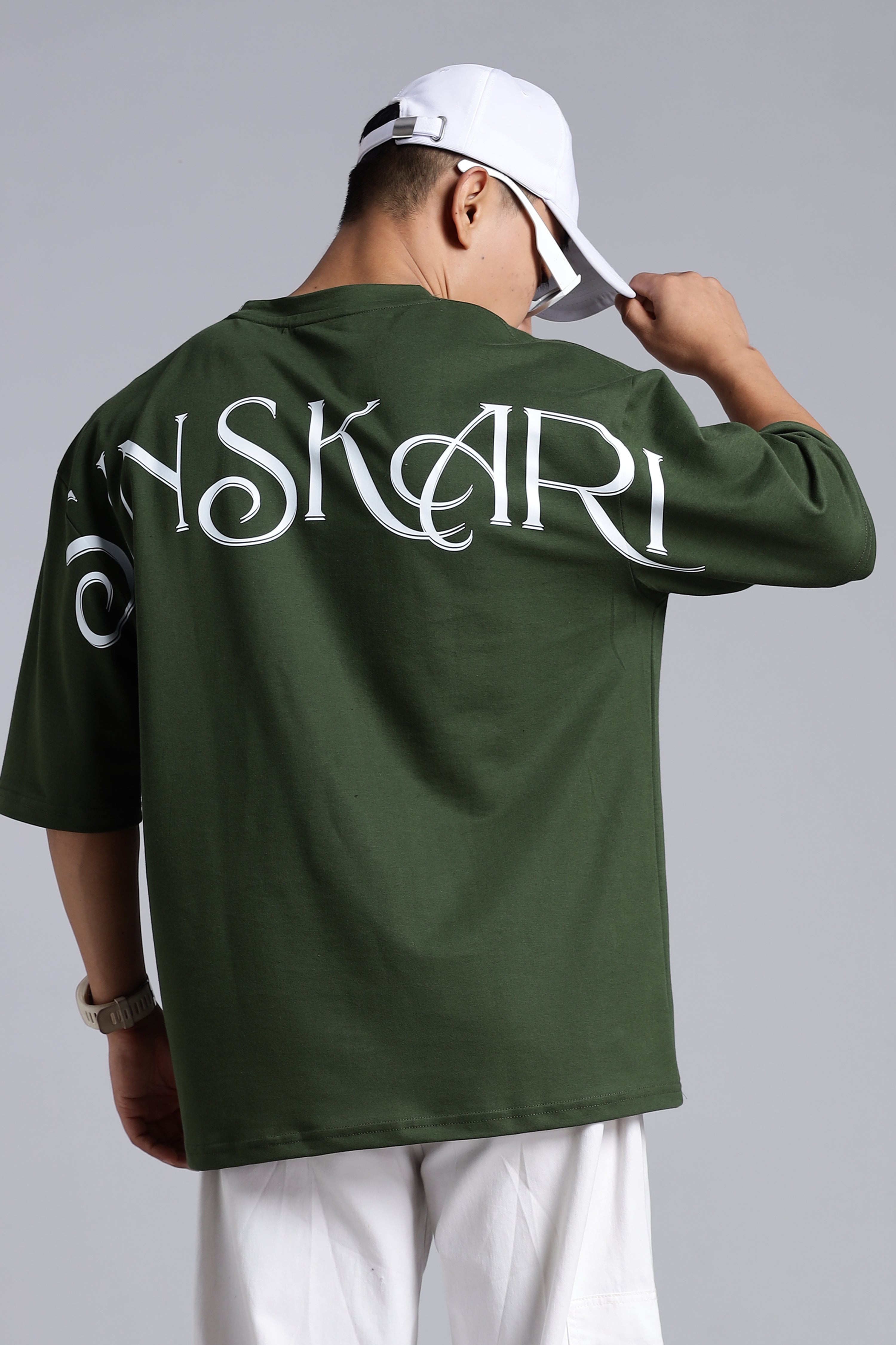 Sinners choice Olive oversized t-shirt