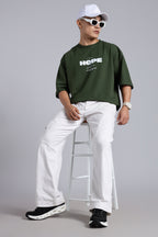 Sinners choice Olive oversized t-shirt