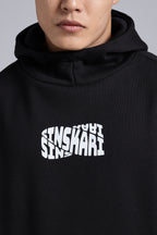 Socially-distracted, Black hood.