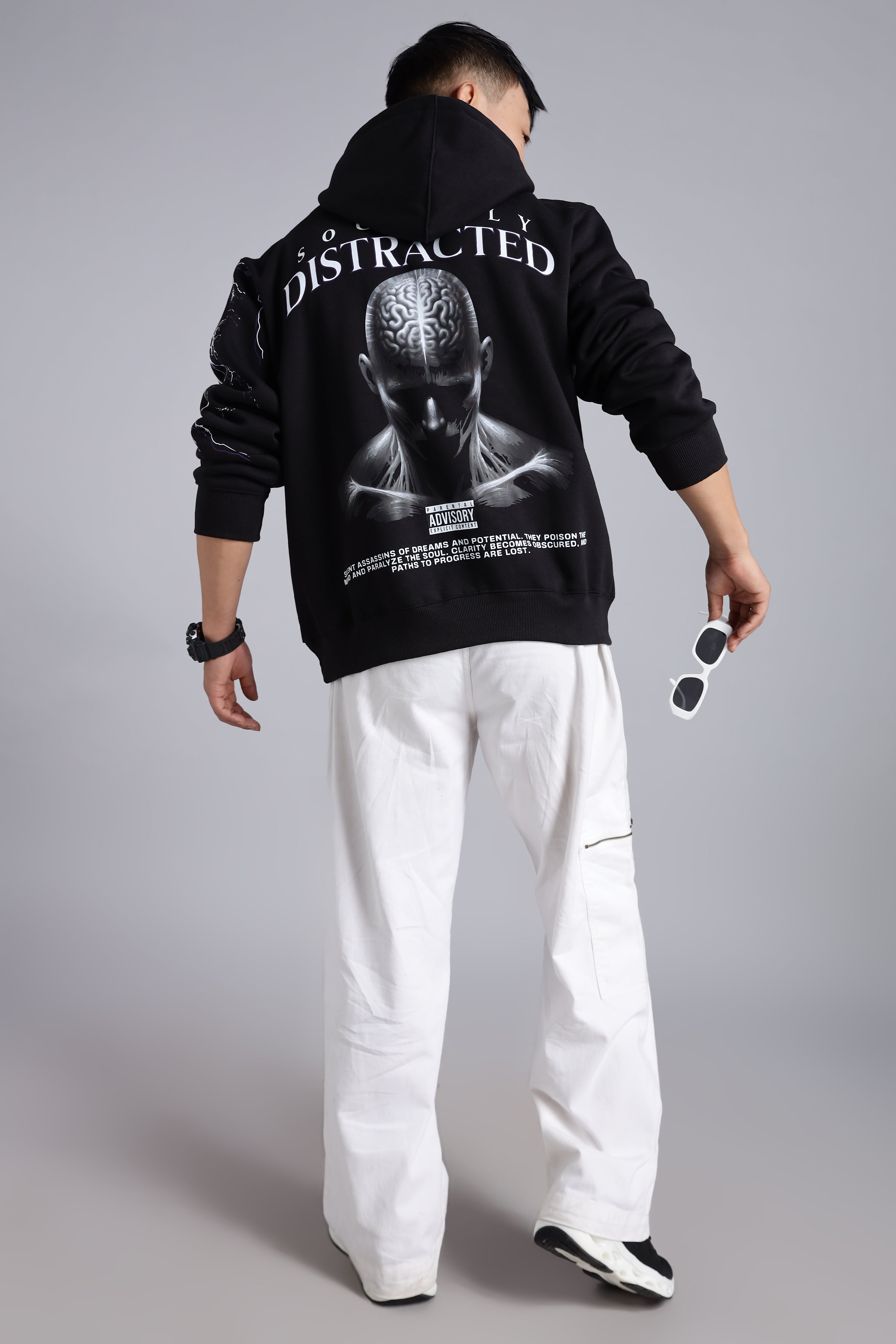 Socially-distracted, Black hood. Main image