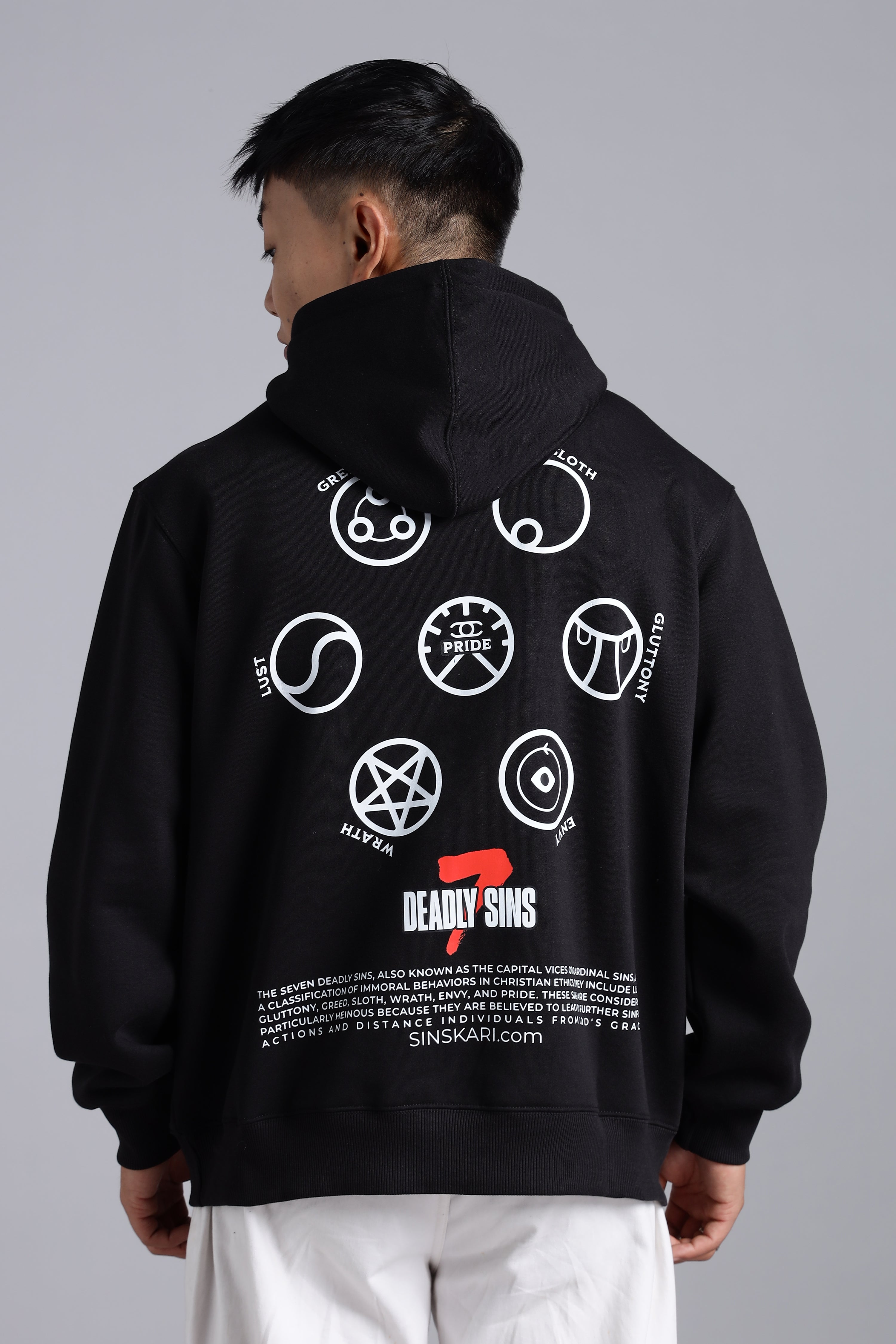 7 deadly sins, Black hoodie Main image