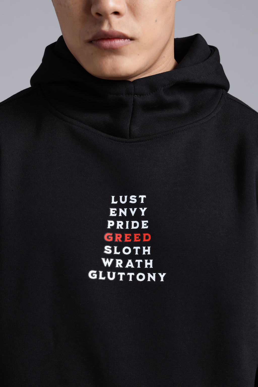 7 deadly sins, Black hoodie
