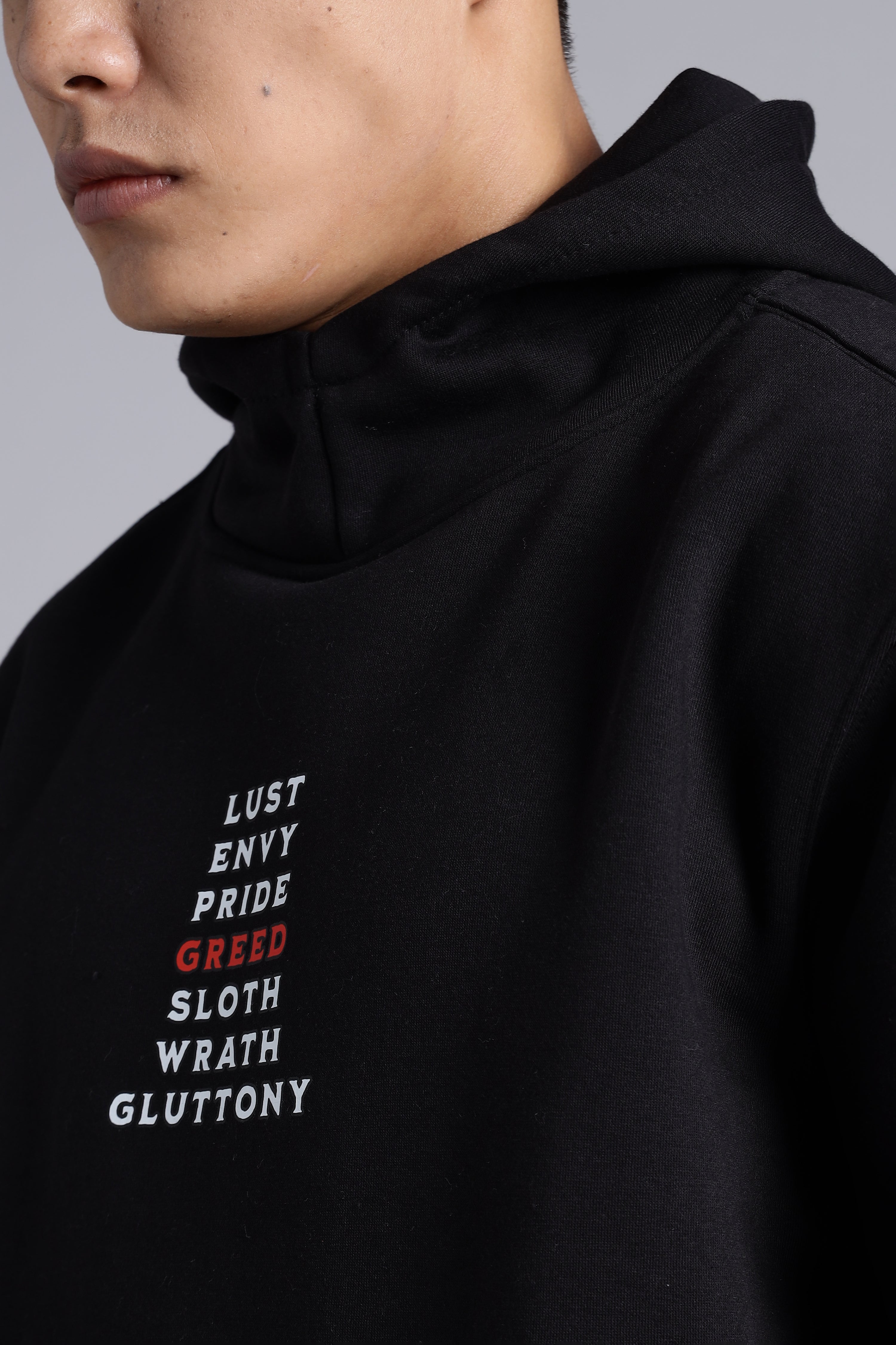 7 deadly sins, Black hoodie