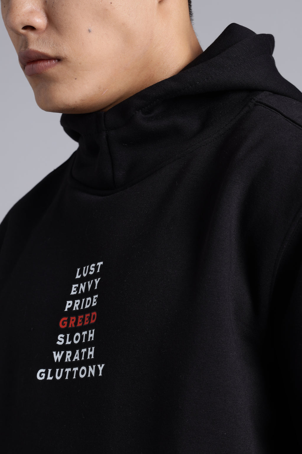 7 deadly sins, Black hoodie