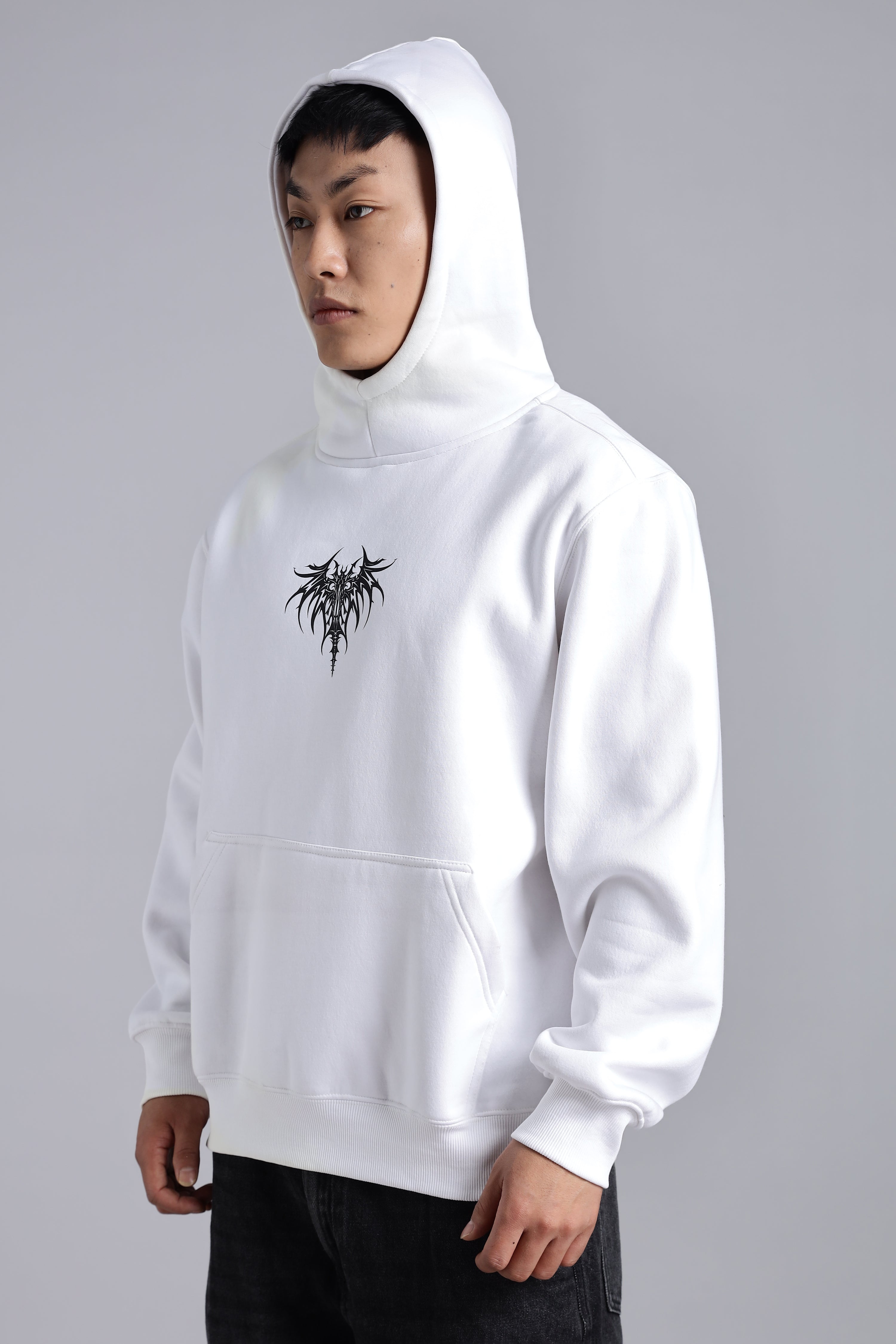 White Demon-Samurai hoodie