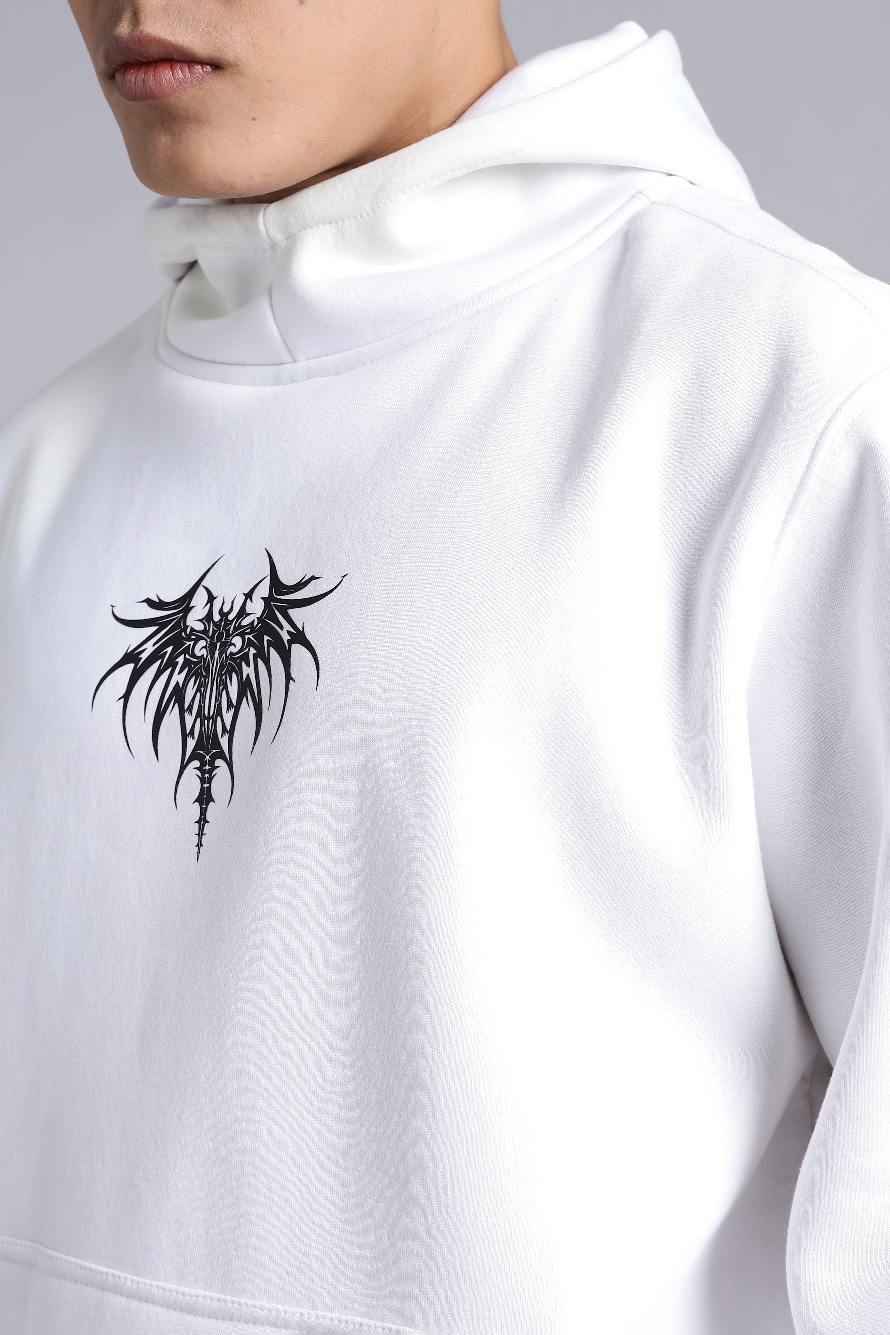 White Demon-Samurai hoodie