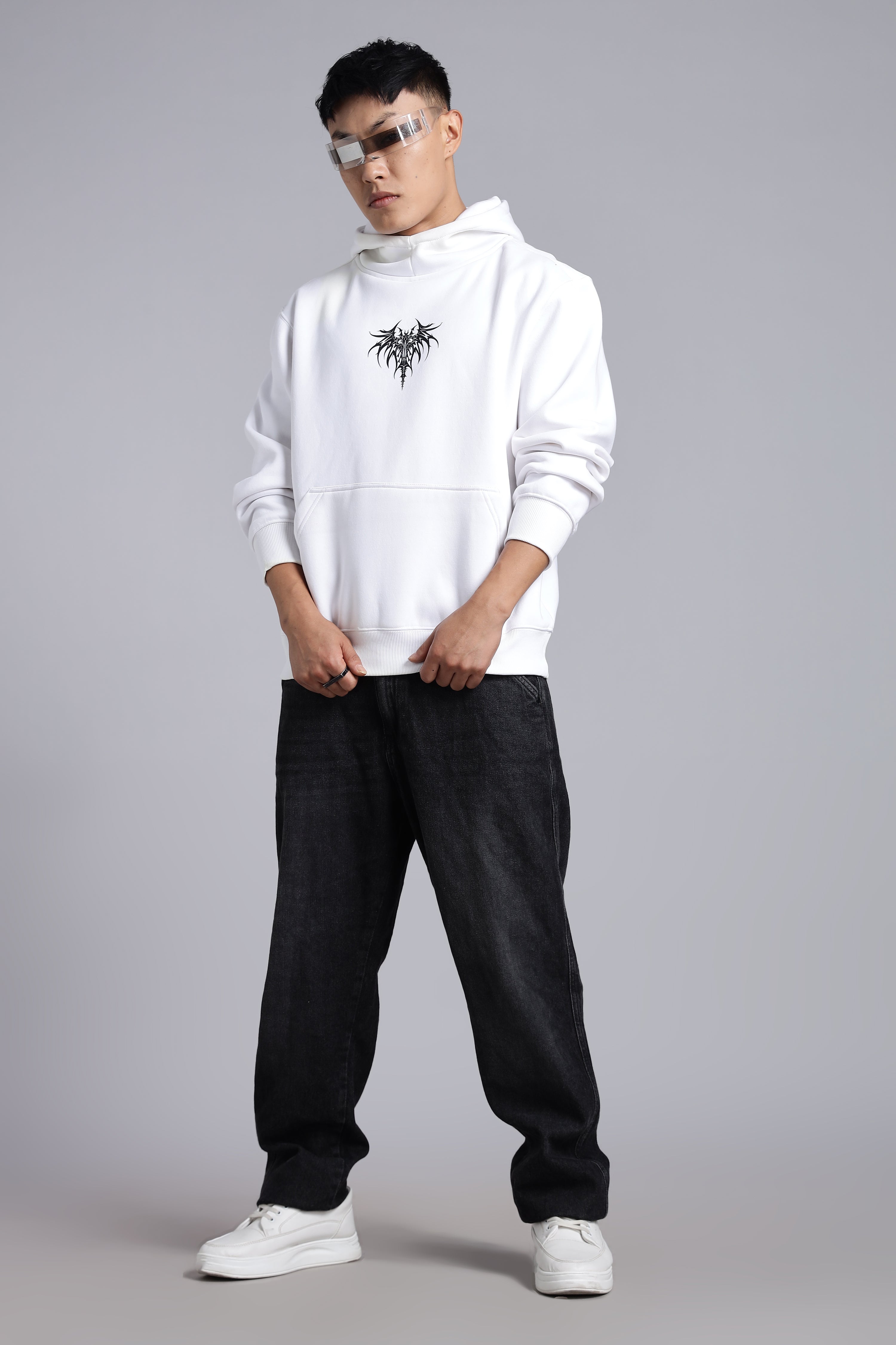 White Demon-Samurai hoodie Secondary image