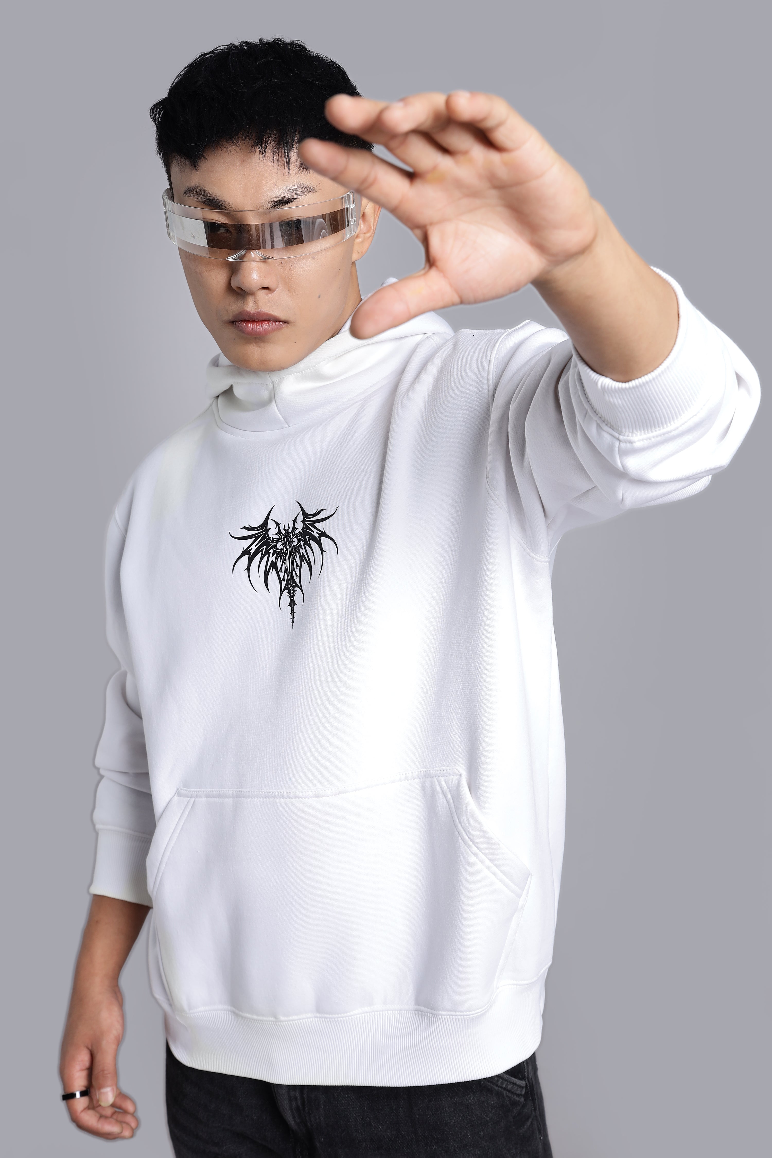 White Demon-Samurai hoodie
