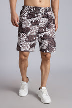 Brown Graffiti Print Cord-Sets
