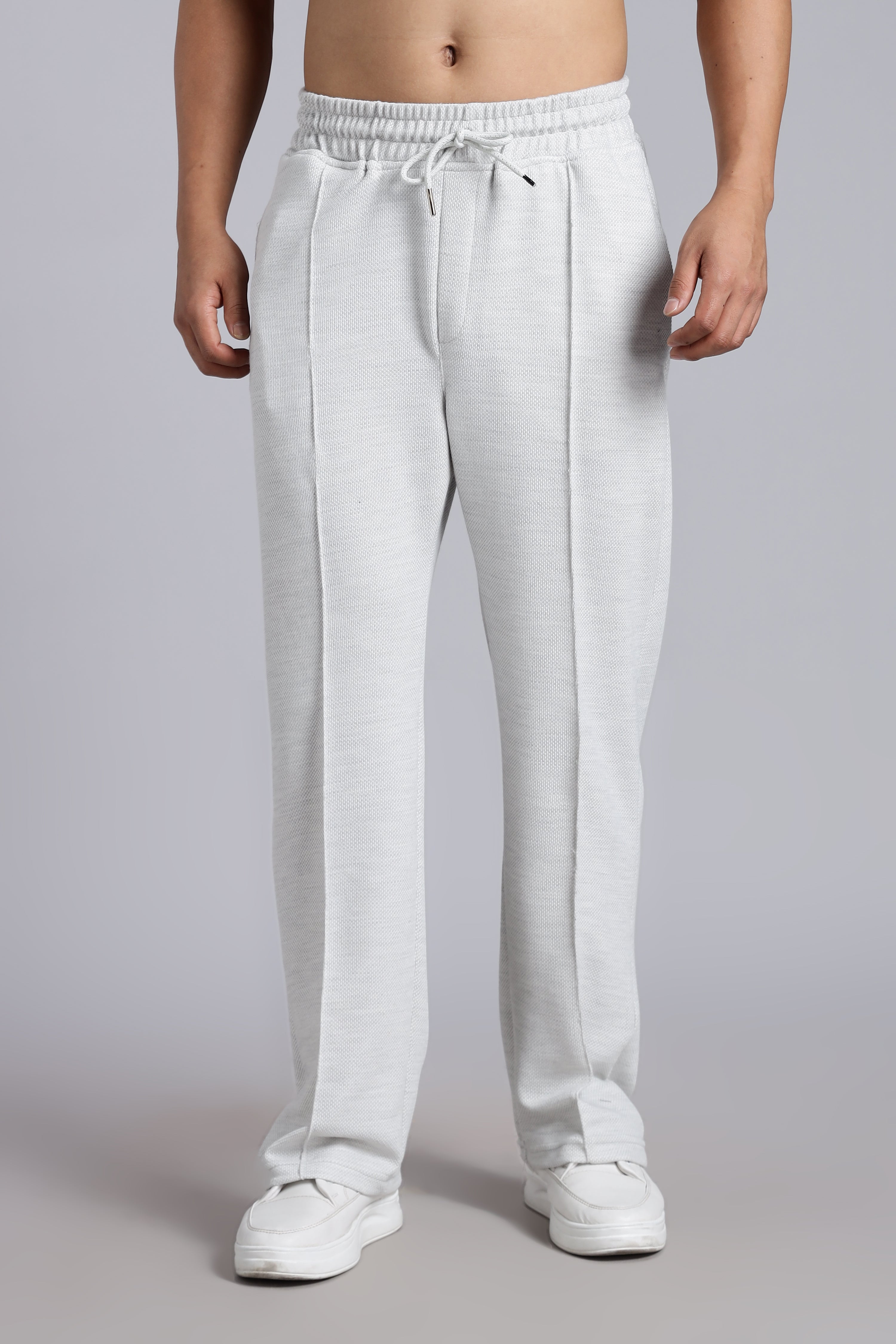 Melange Acru Fabric Trousers