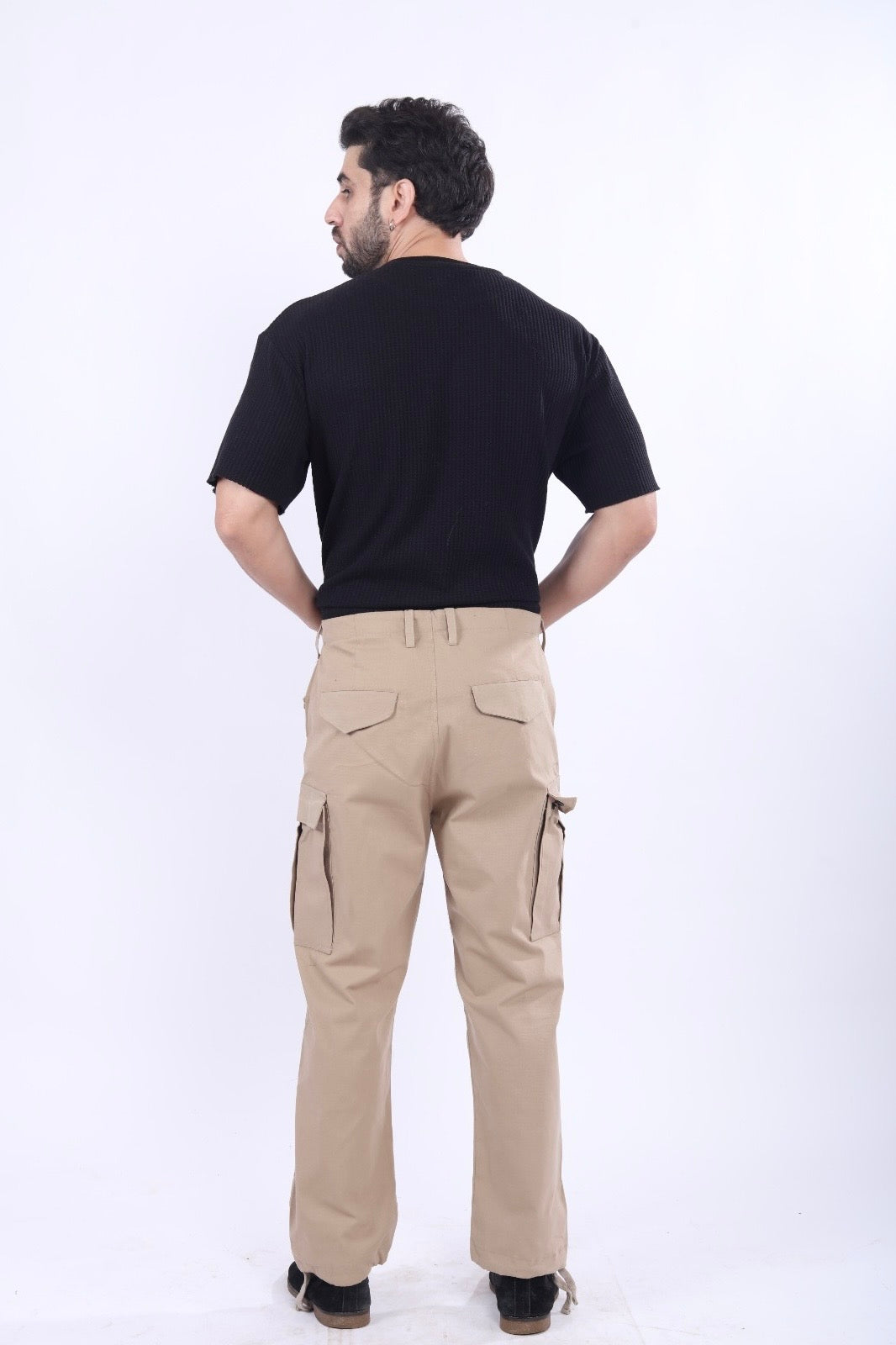 Beige Cargo Pants