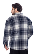Navy Check Cashmelon Fabric Shirts