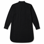 Azure Crest Black Linen Kurta