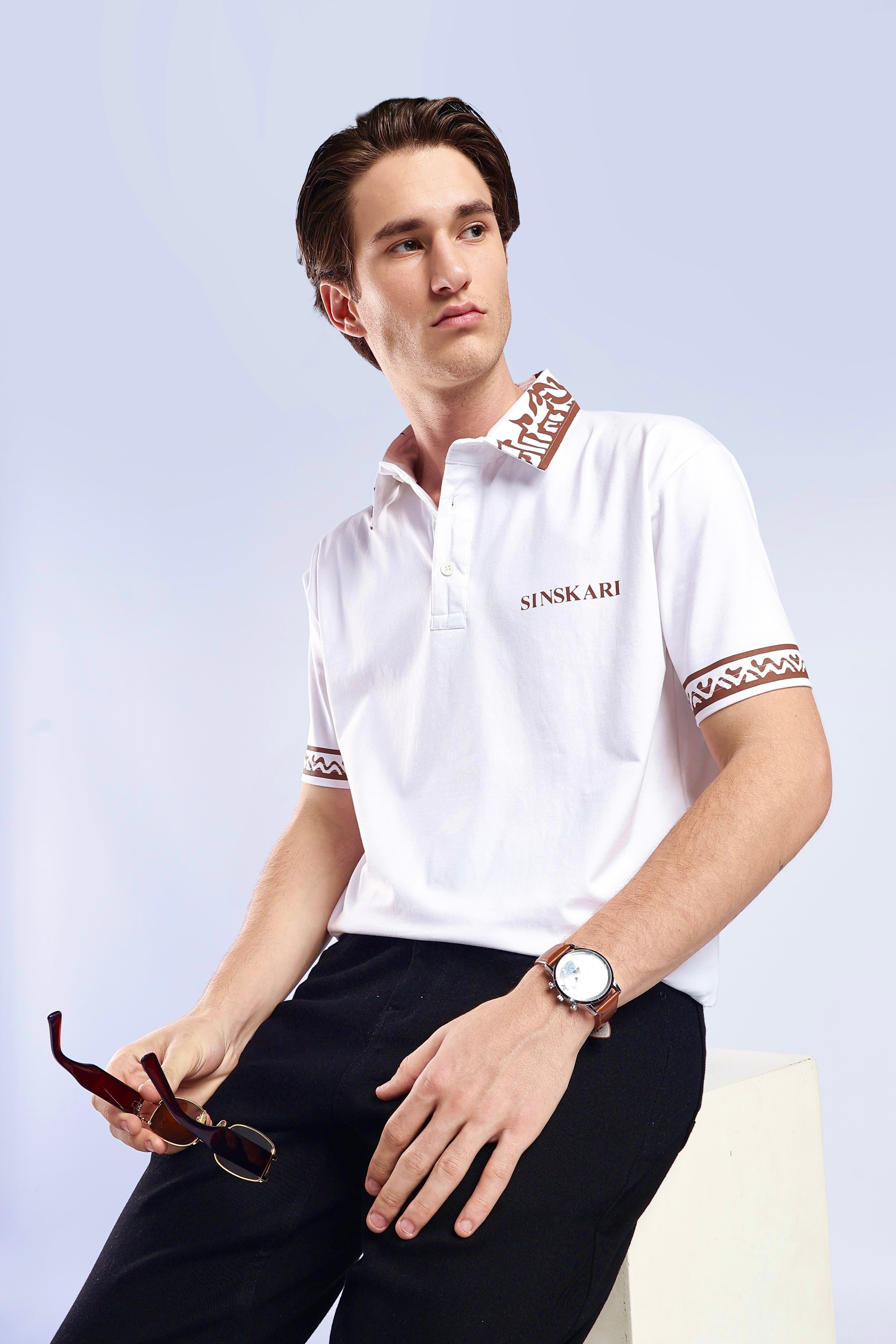 White Polo t-shirt