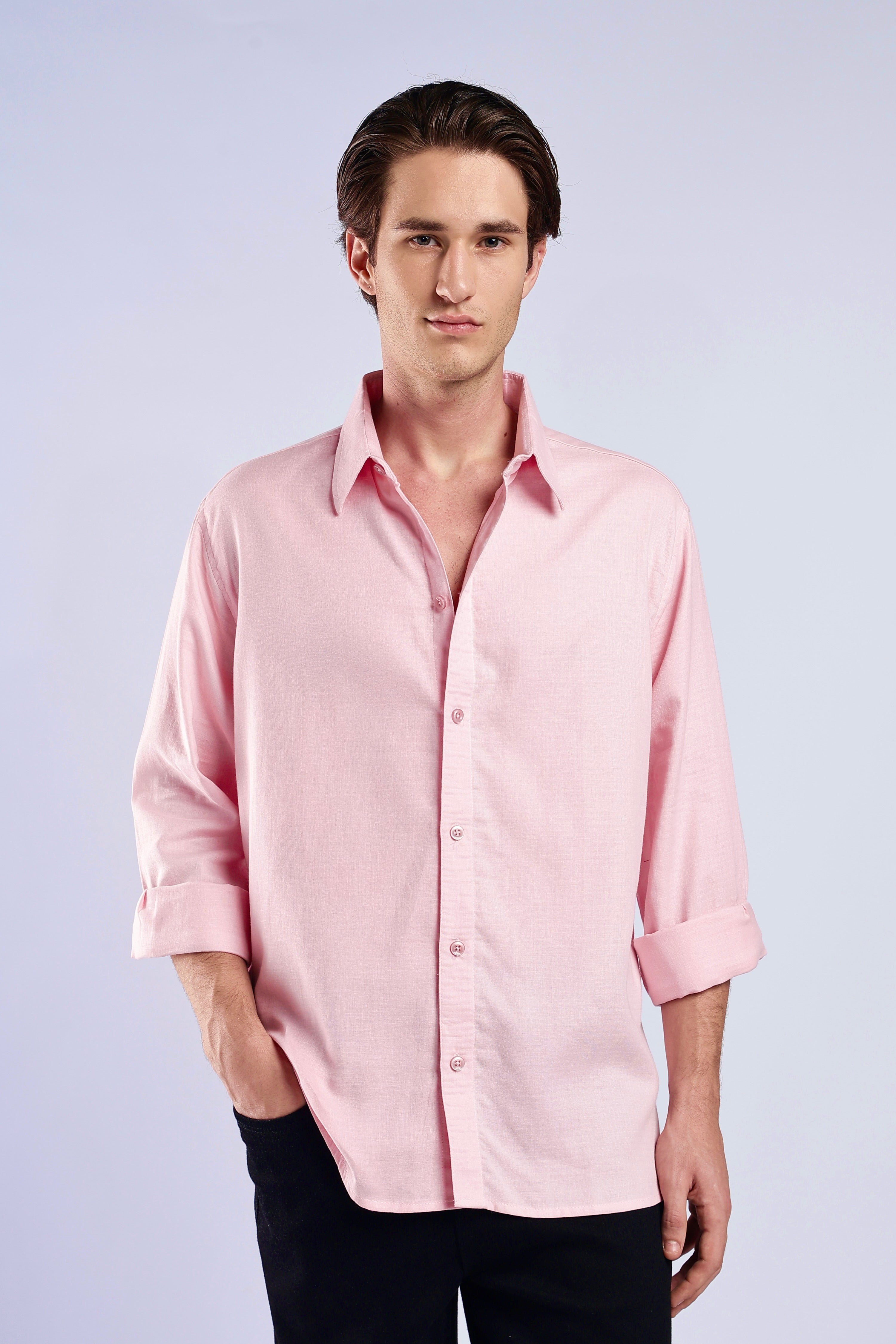 Pink Turkish Linen shirt Secondary image