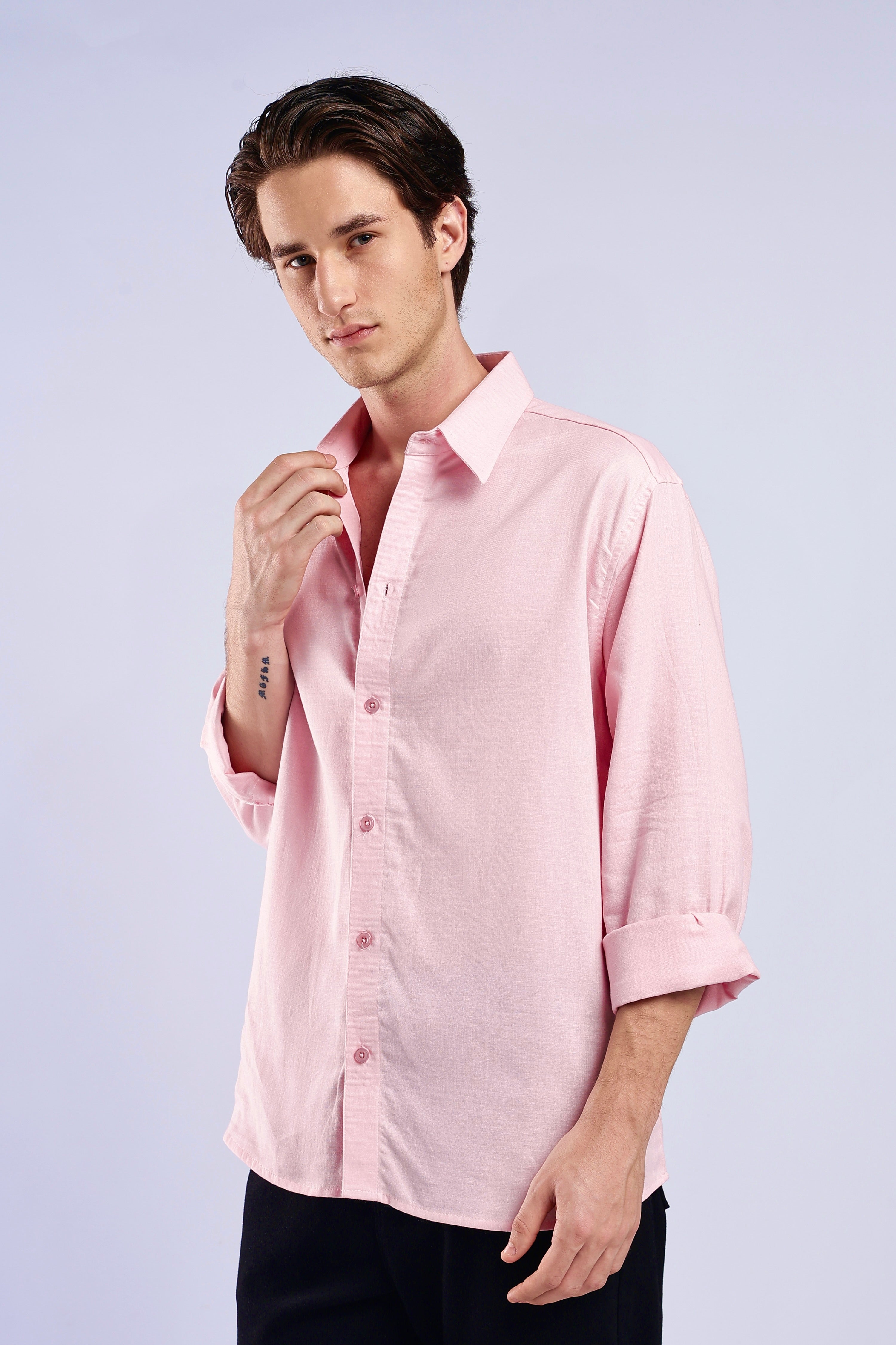 Pink Turkish Linen shirt