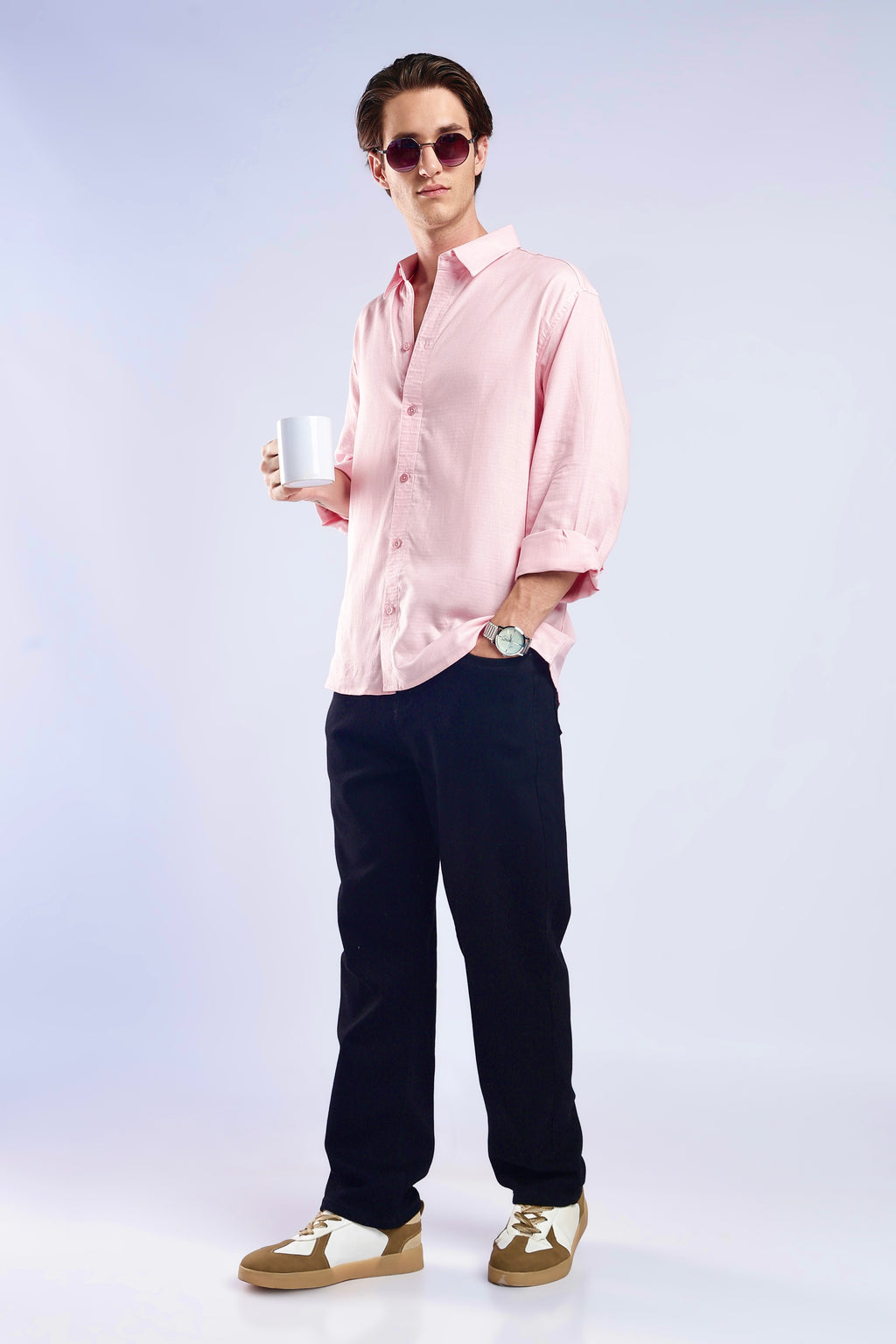 Pink Turkish Linen shirt