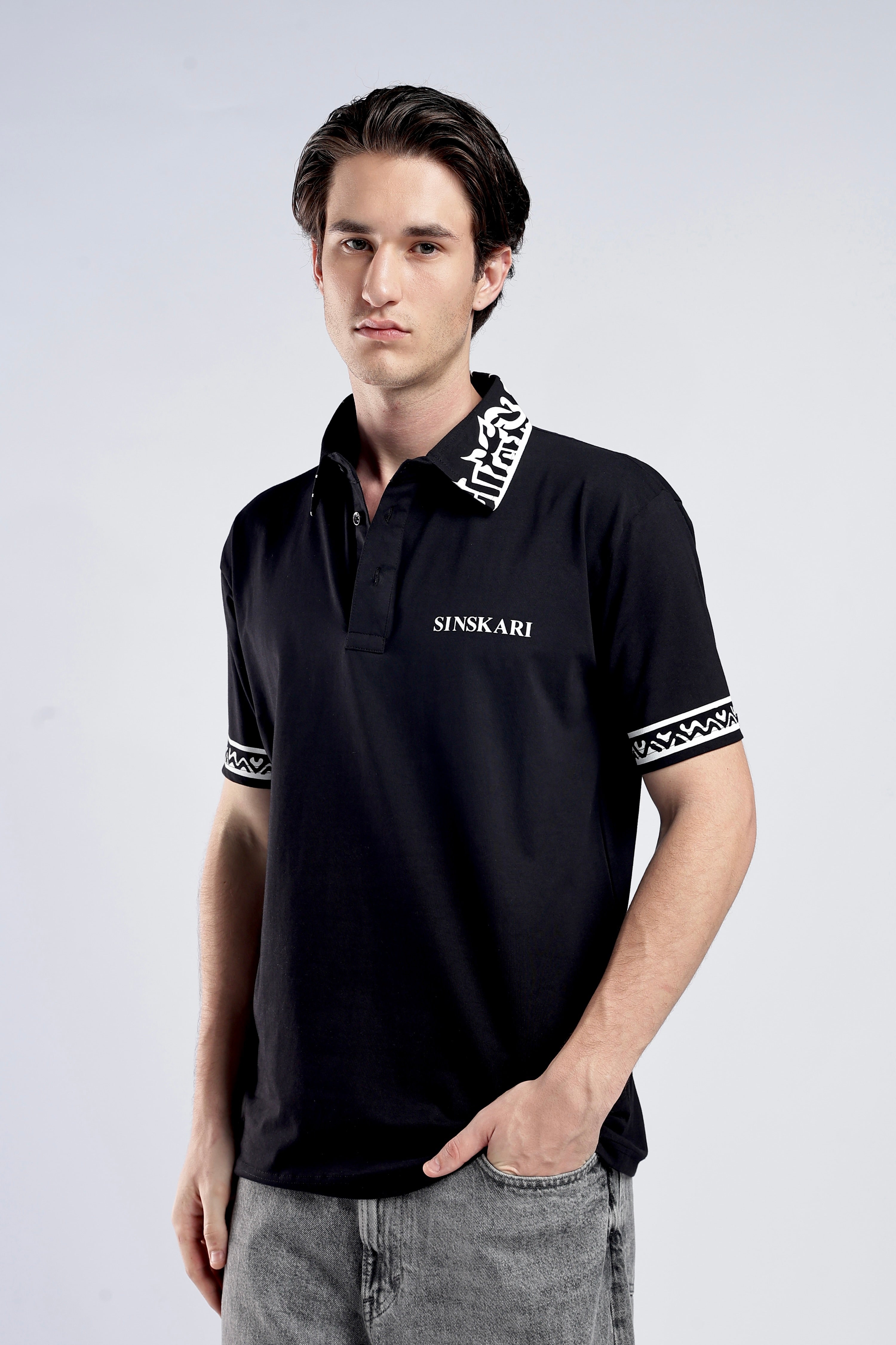 Black Polo T-Shirt Main image