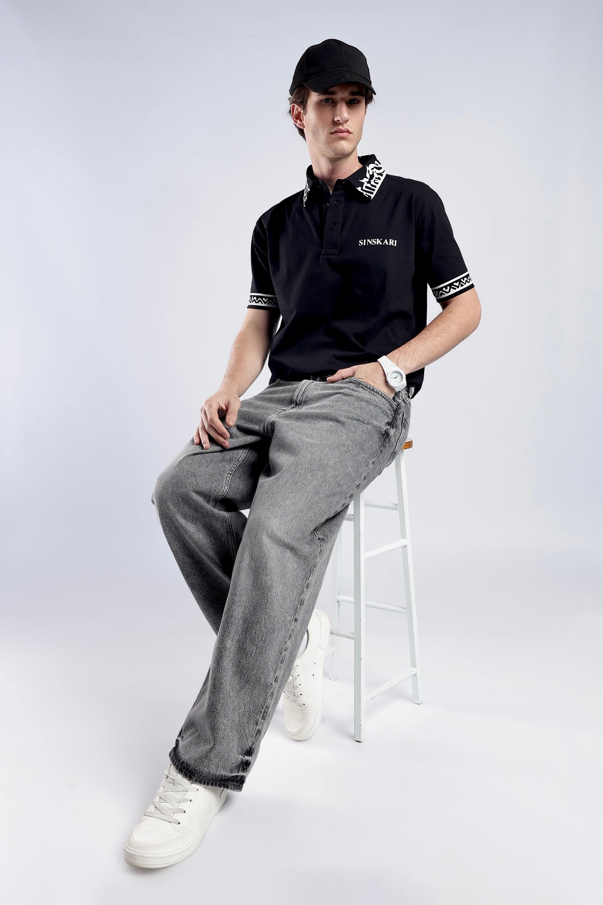 Black Polo T-Shirt Main image