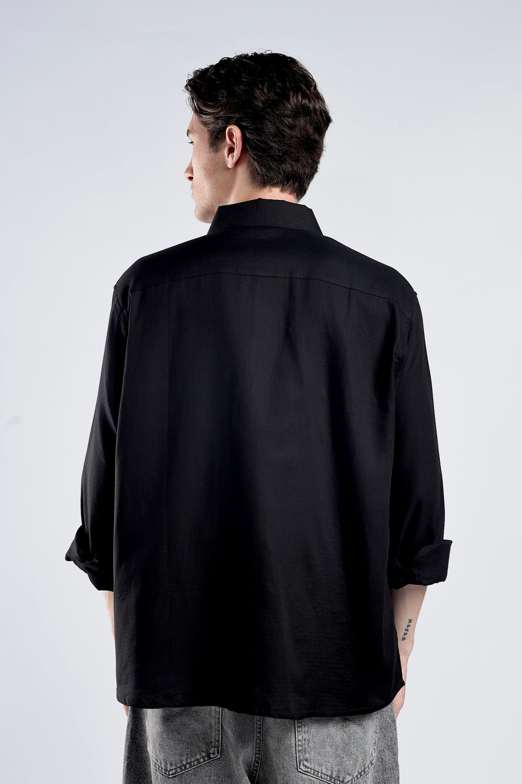 Black Turkish Linen Shirt