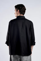 Black Turkish Linen Shirt