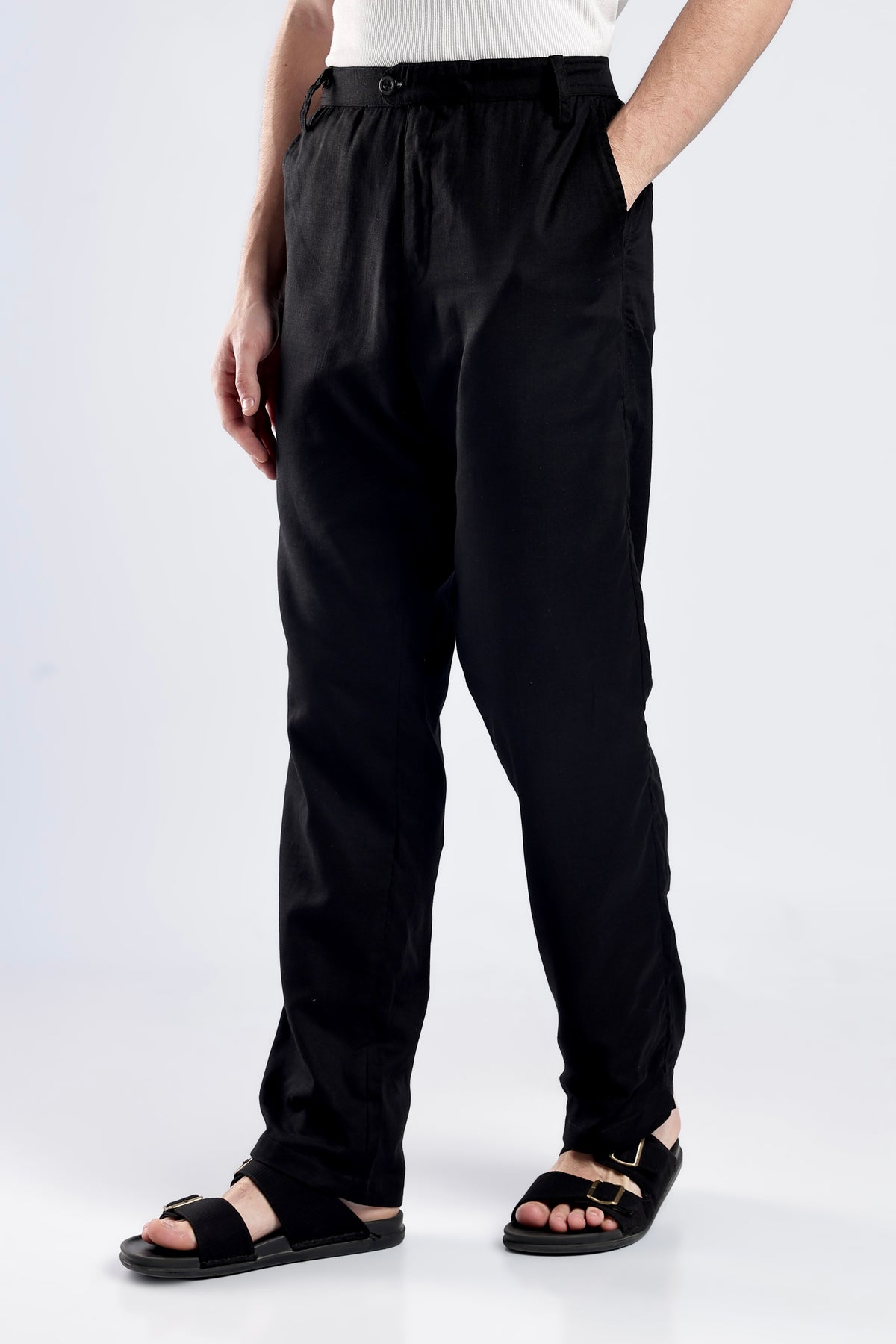 Black Linen Pants Main image