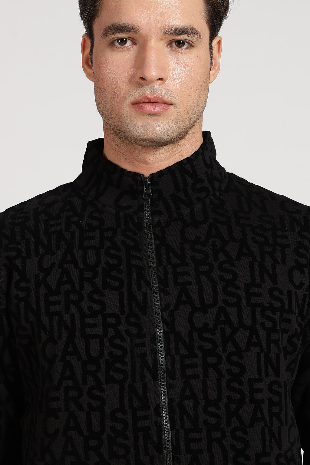 Flock Print Jacket