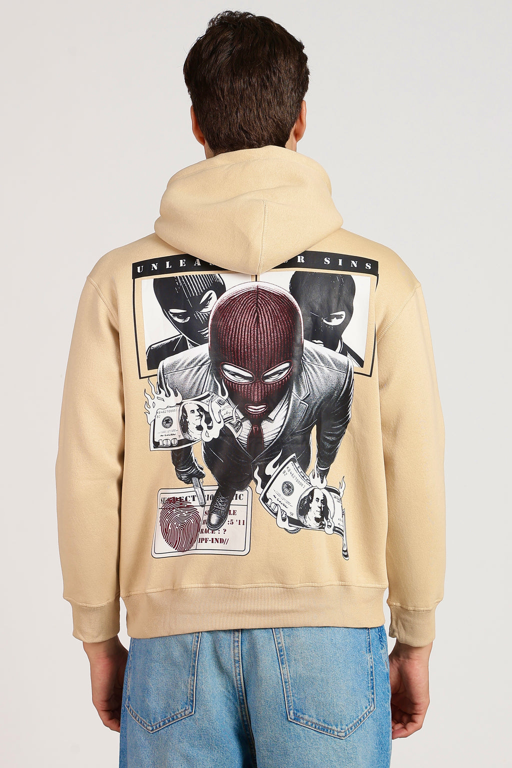 Unleash Your Sins Beige Hood