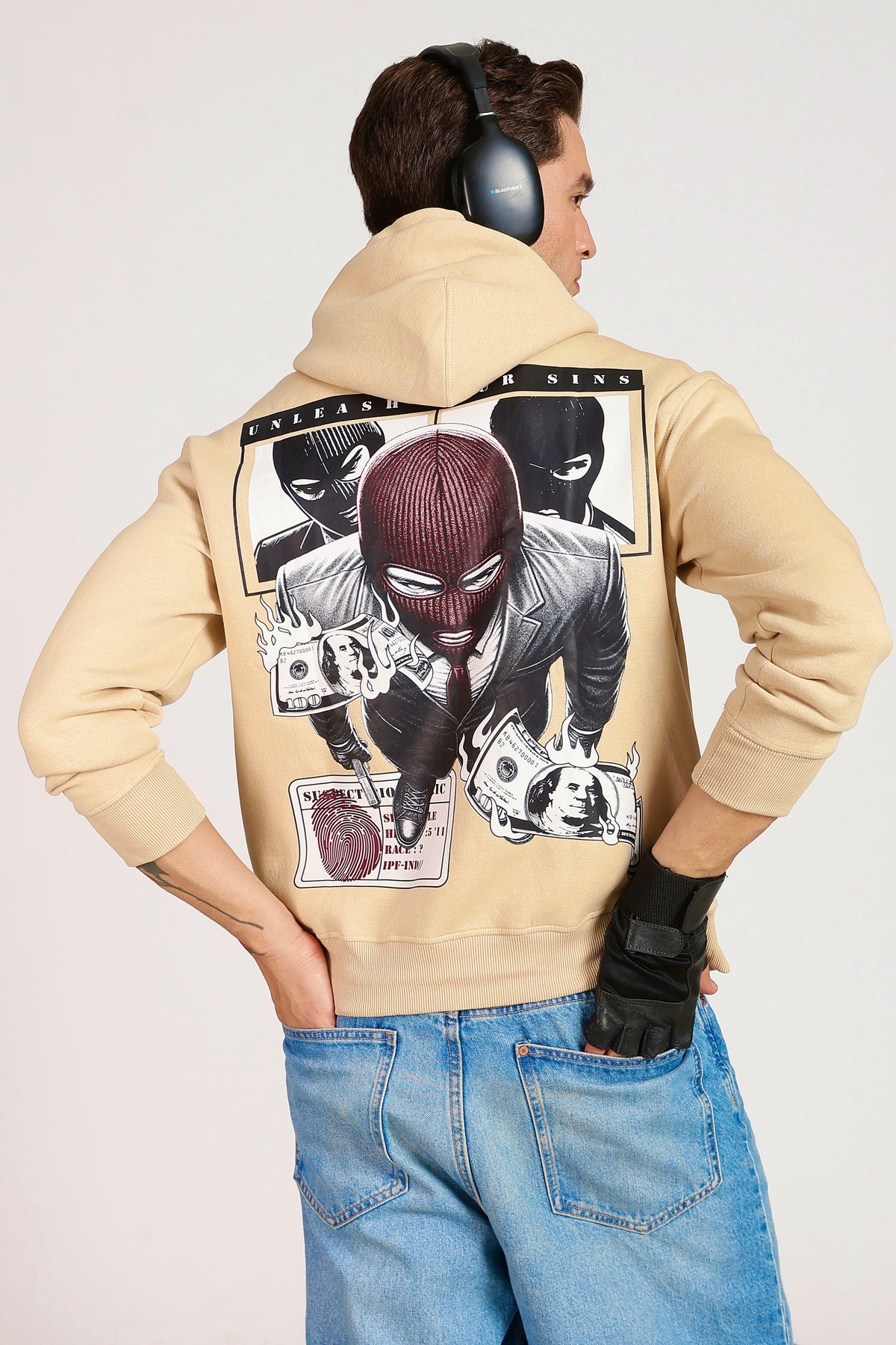 Unleash Your Sins Beige Hood Main image