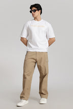 Beige Cargo Pants
