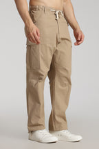 Beige Cargo Pants
