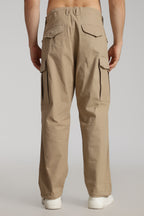 Beige Cargo Pants