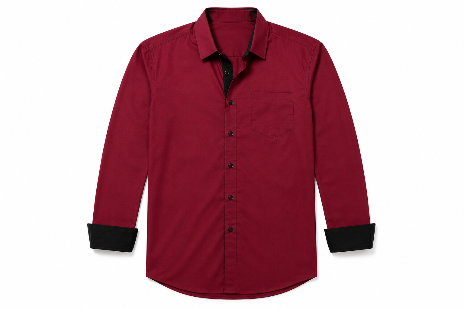 Satin Silk Wine Shirt