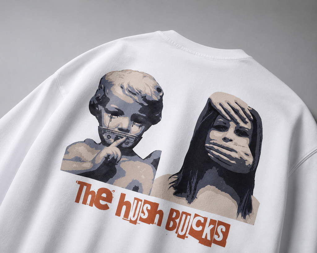 "Plata O Plomo" White Oversized T-Shirt