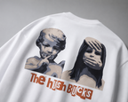 "Plata O Plomo" White Oversized T-Shirt