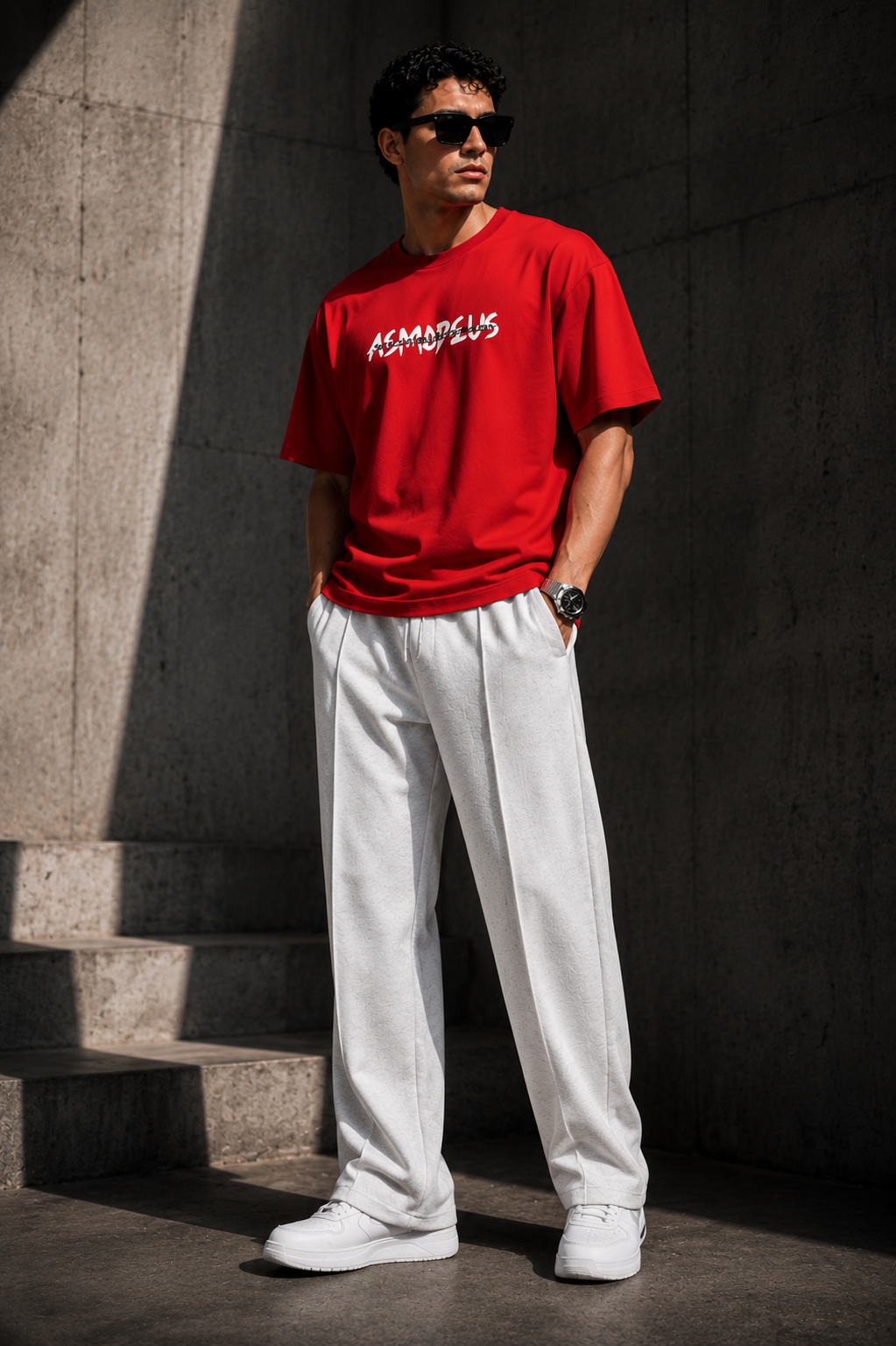 Melange Acru Fabric Trousers Main image