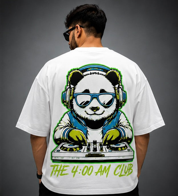 "Djzuka" White Oversized T-Shirt
