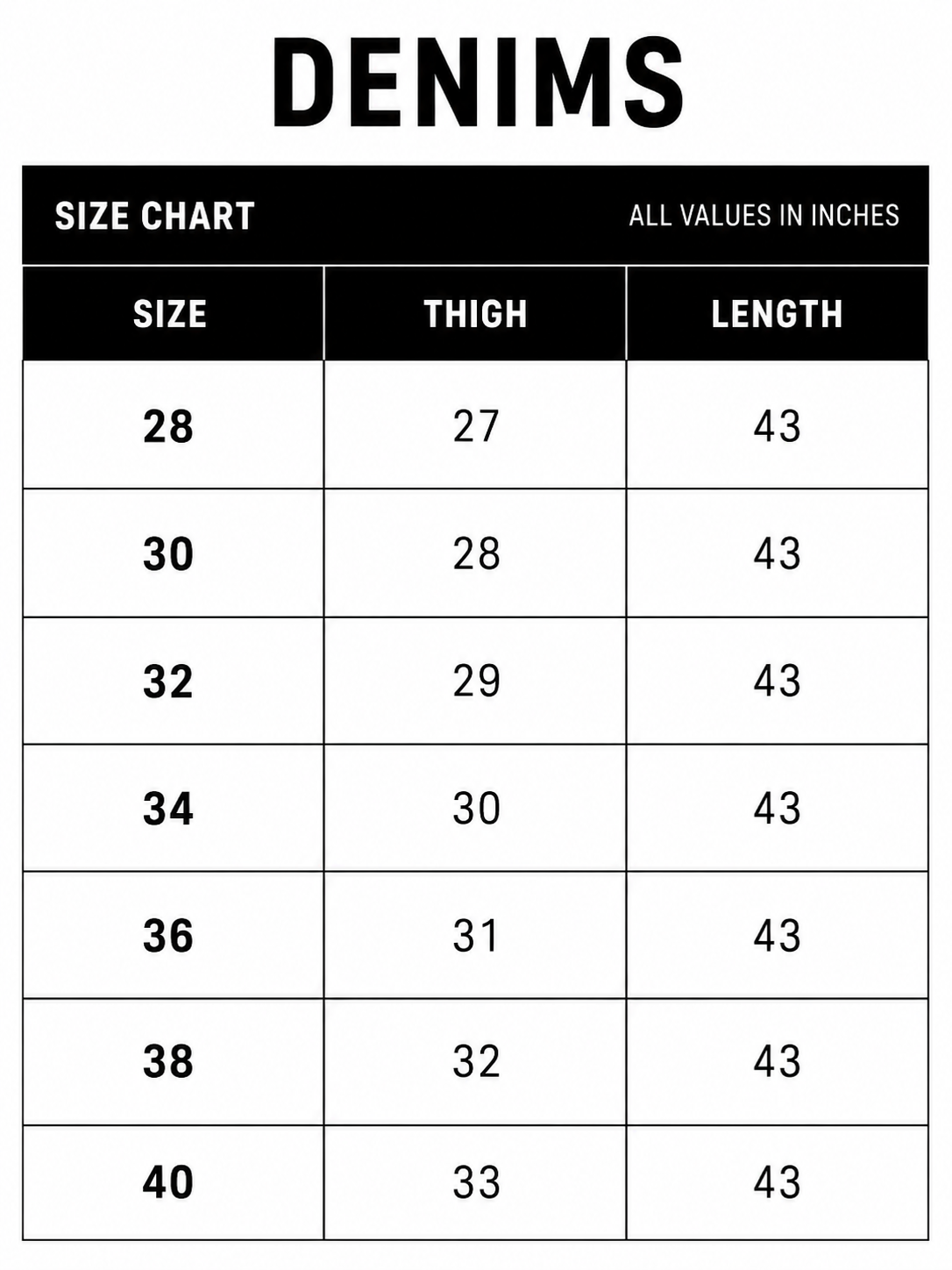 SIZE GUIDE