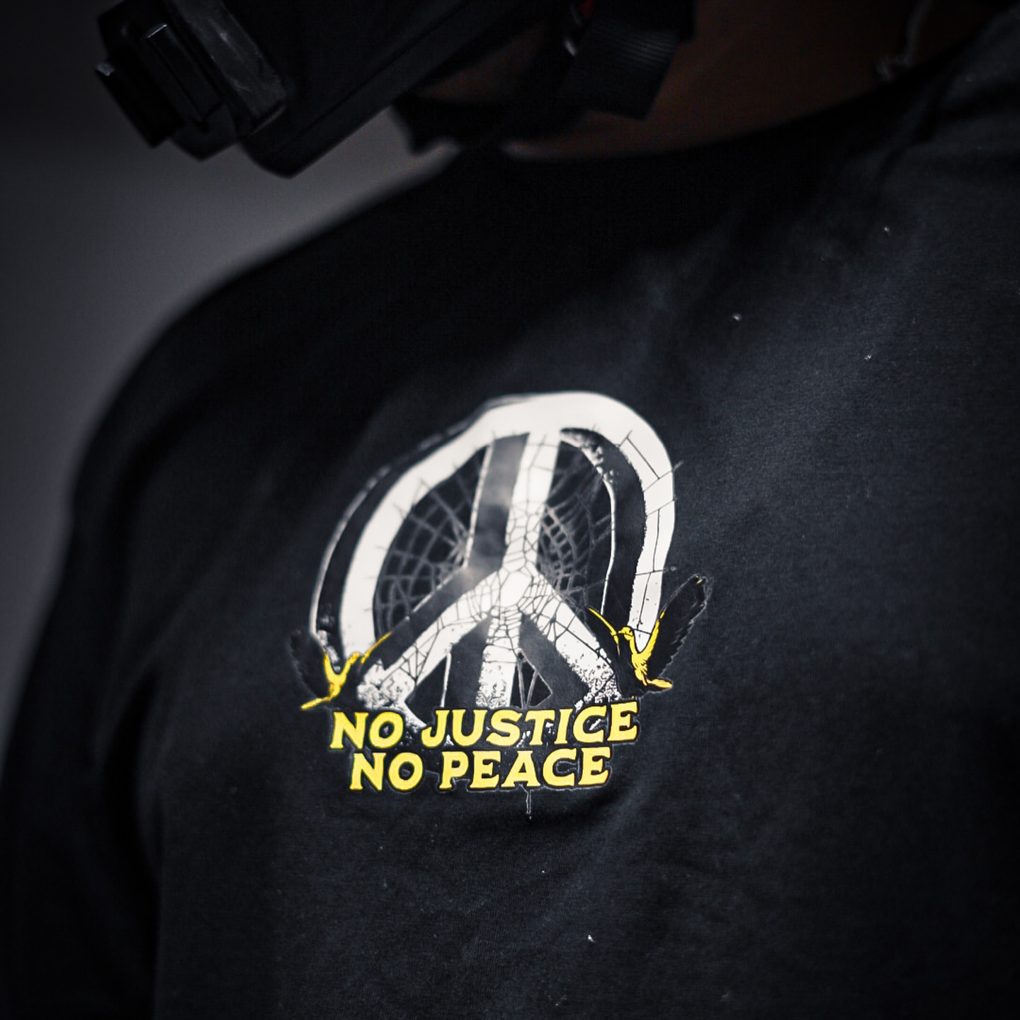 'Controlled By Government' Black Oversized T-Shirt
