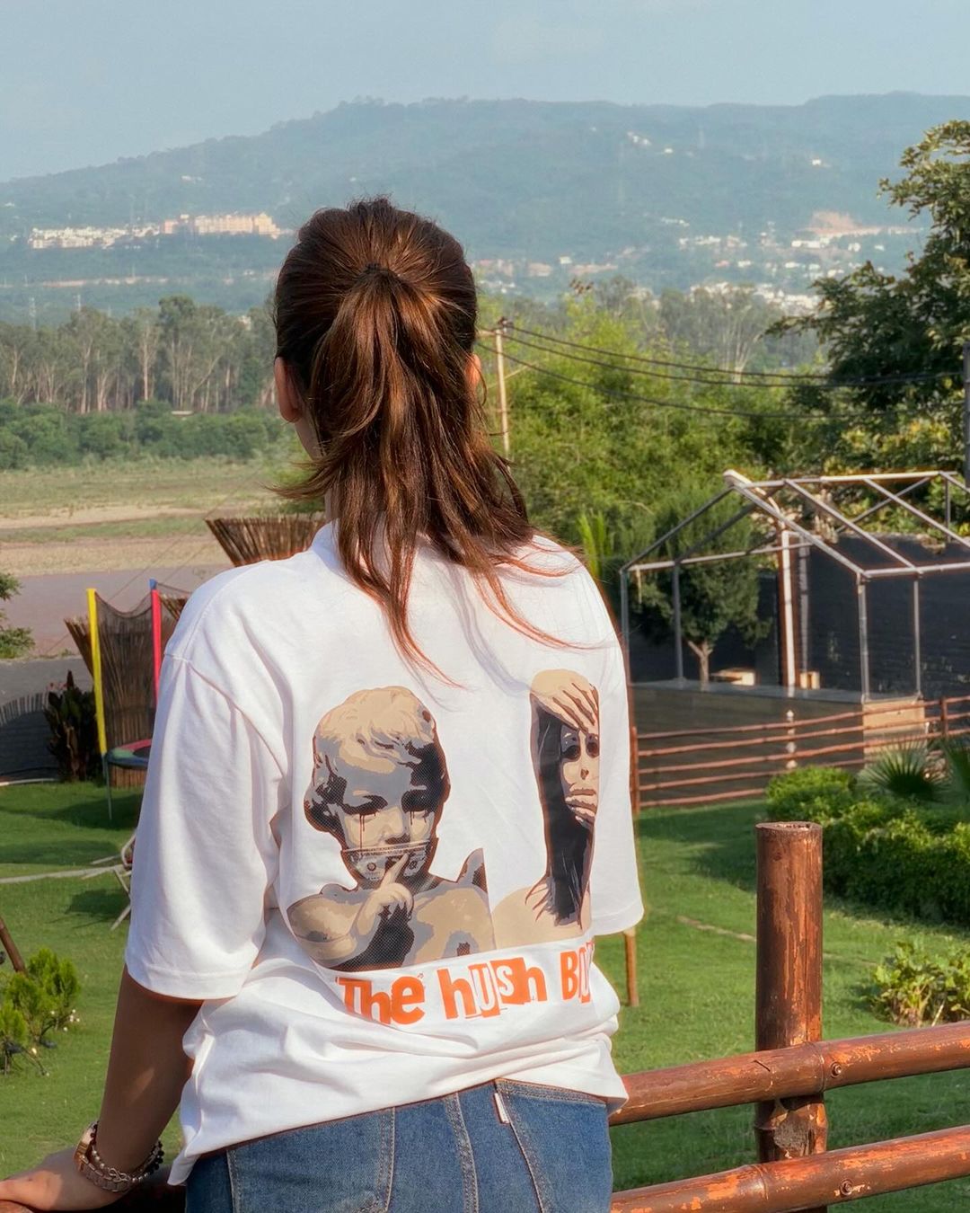 "Plata O Plomo" White Oversized T-Shirt