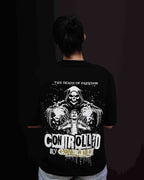 'Controlled By Government' Black Oversized T-Shirt