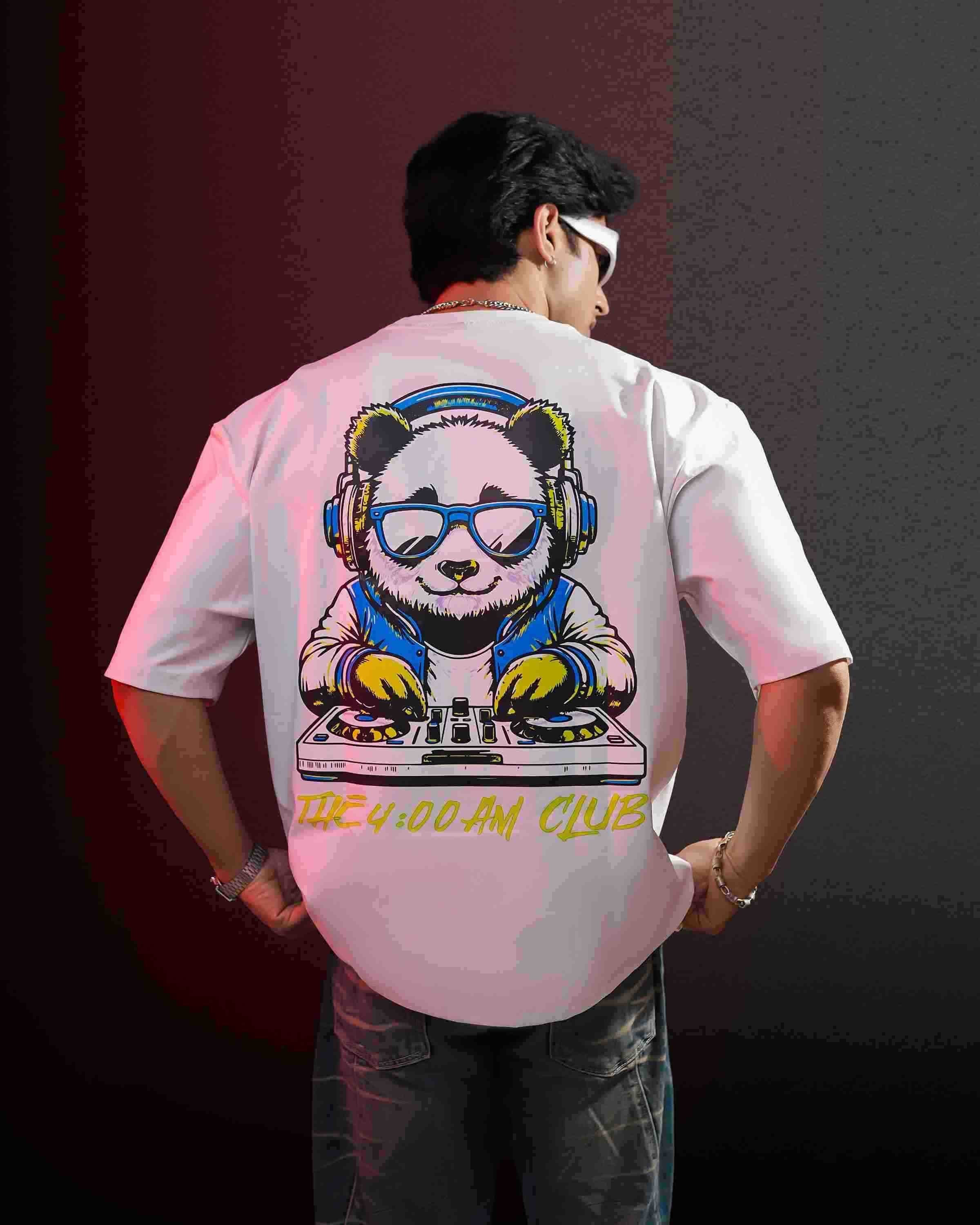 "Djzuka" White Oversized T-Shirt